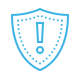 warning shield icon